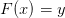 F(x)=y